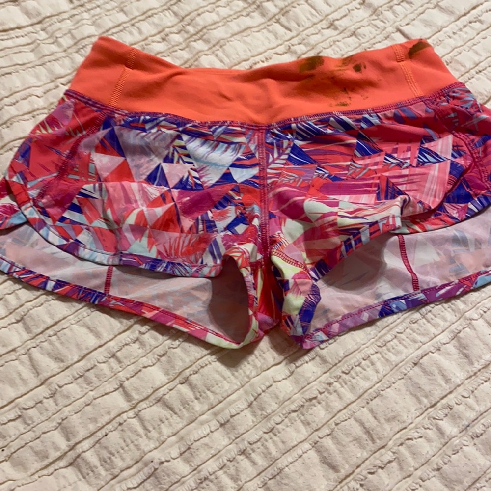 Girls ivivva shorts with paint stain